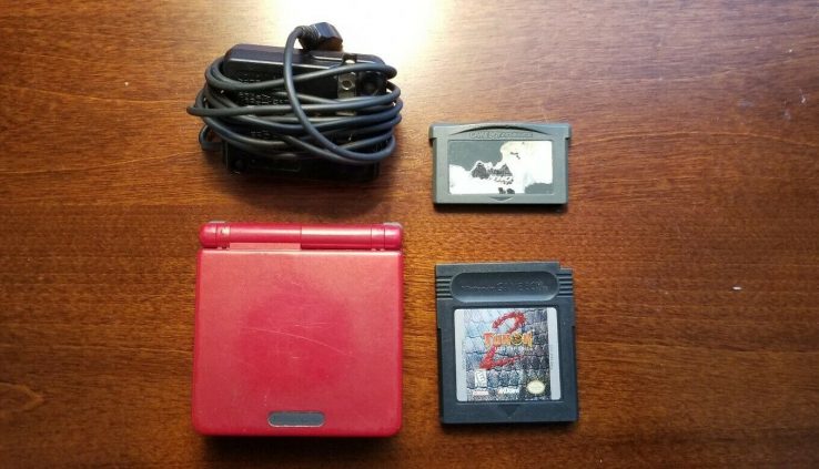 Nintendo Sport Boy Reach SP Handheld Machine – Flame Crimson