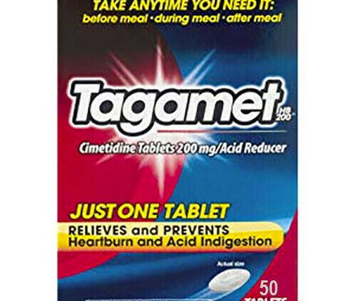 Tagamet Acid Reducer 200 mg 50 Pills