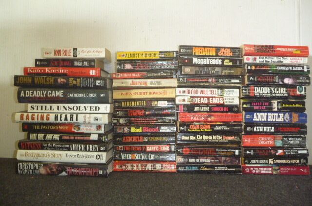 Lot of 10 Exact Crime Extinguish Homecide Investigate Detective Books MIX UNSORTED