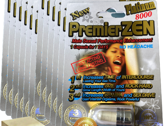 12x PremierZEN Platinum 8000 Sexual Male Enhancement Supplement 100% Legit