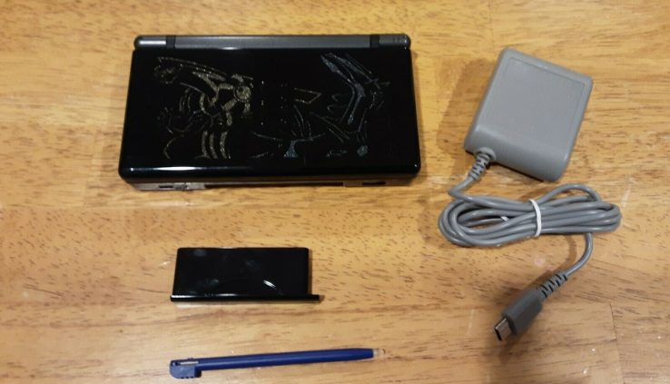 Nintendo DS Lite Dim Pokemon Console Examined Working w/ Charger