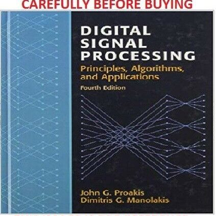 Digital Tag Processing by Proakis 4th Intl Softcover Ed Identical E book