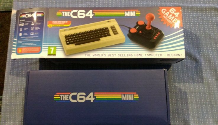 C64 (Commodore) Mini (Console & Joystick) w/ 64 Retro Games + 30 Games by USB