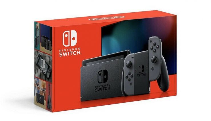 Nintendo Switch – Gray – 2019 VERSION WITH MORE BATTERY – Unique & Unopened