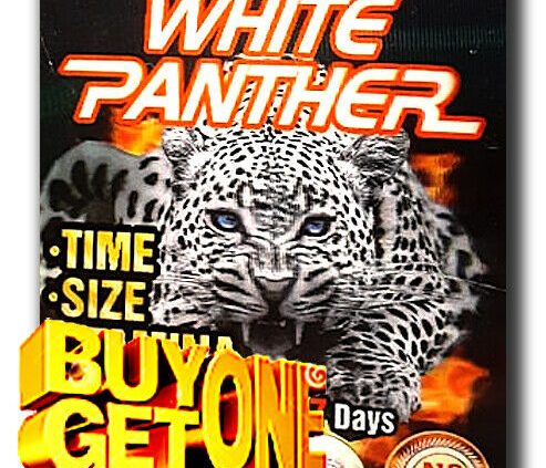 BUY 1 GET 1 FREE! 5X2=10 WHITE PANTHER 50K MALE ENHANCEMENT