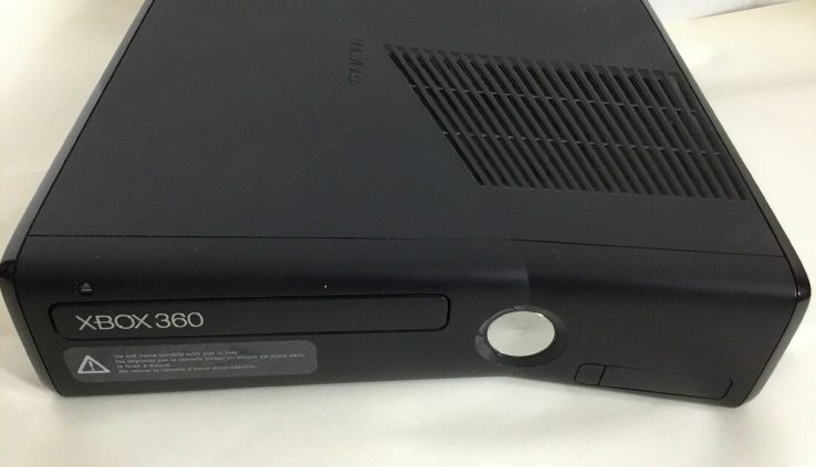 Microsoft Xbox 360 S Slim Matte Shaded Mannequin 1439 Console Solely Examined