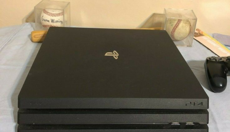 Sony PlayStation 4 PS4 Pro 1TB 4K Console – Black – 1 Controller – 1 sport