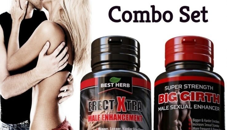 #1 BEST MALE PENIS ENLARGER THICKER LONGER BIGGER GROWTH PILLS SUPPLEMENT Combo!