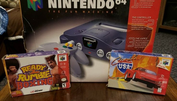 Nintendo 64 Console With Box And Games Lot Expansion Pack