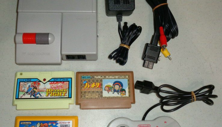 ~Refurbished Nintendo HVC 101 AV Famicom System US Seller ~w/ 3 video games Mario 3~