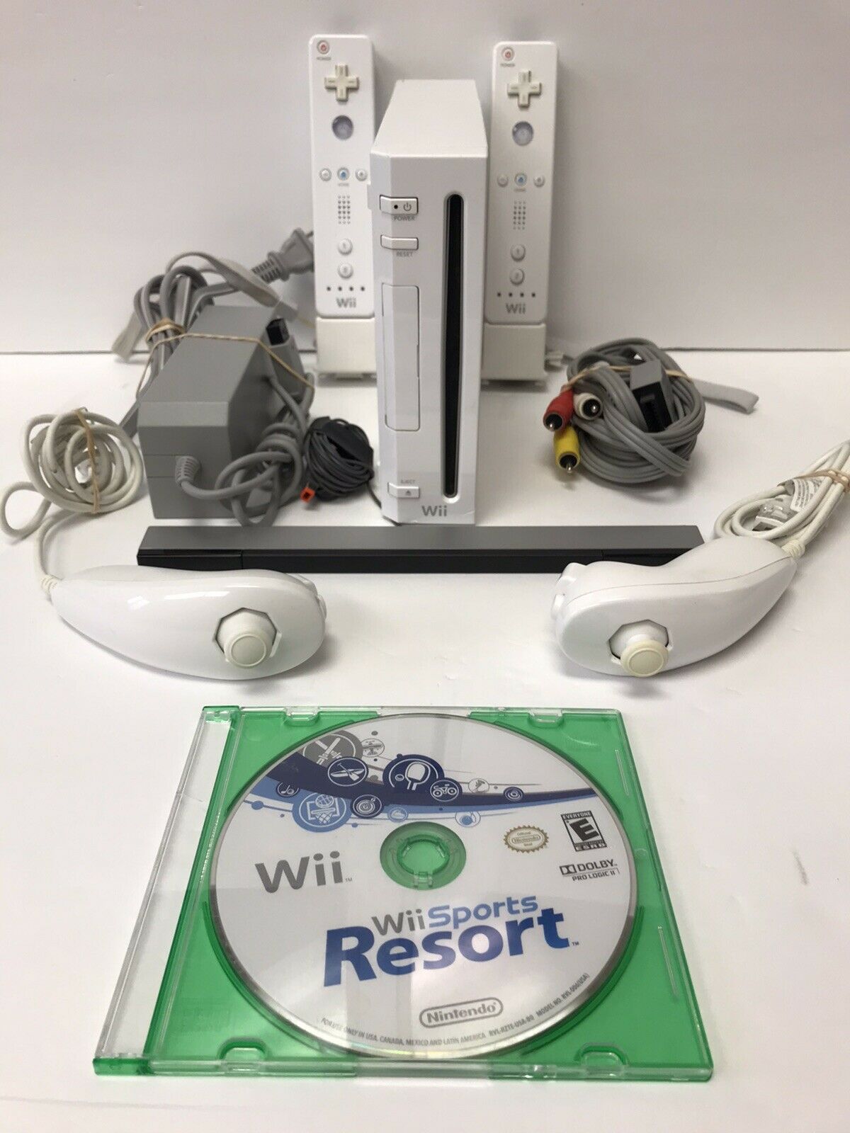 Nintendo Wii RVL-001 - White Video Sport Console motion plus + Wii ...