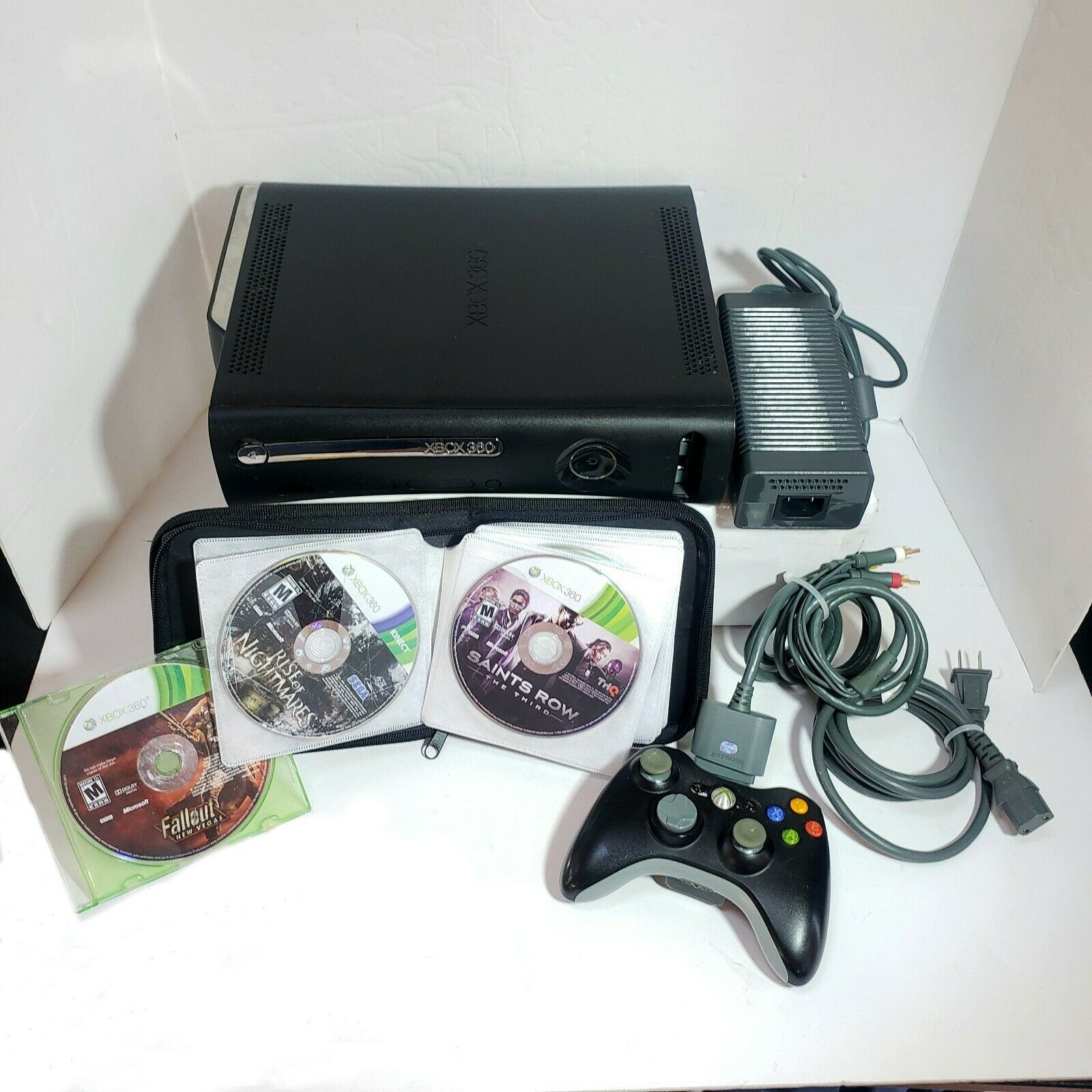 Xbox 360 Console 120GB Bundle Entire with Controller Cords and Over 15