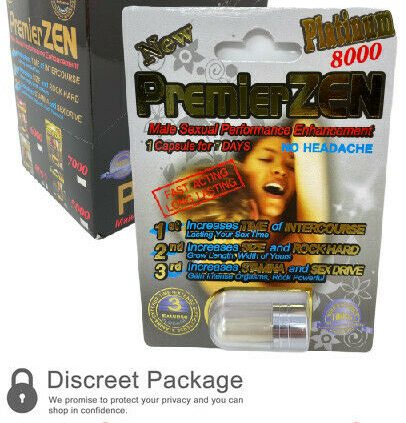 24x PremierZEN Platinum 8000 Sexual Male Enhancement Complement 100% Real