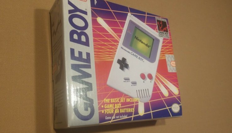 LAUNCH SYSTEM GAMEBOY ORIGINAL IN SEALED BOX NEW W/ Batteries, Handbook, and POP