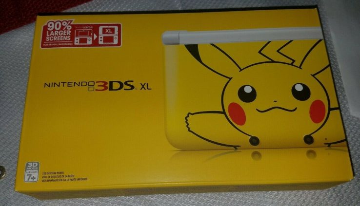 BRAND NEW Nintendo 3DS XL Pikachu Edition Pokemon Yellow Handheld Machine Sealed