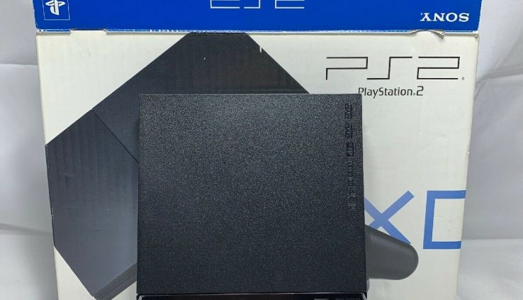 NEW PS2 Charcoal Black Console Playstation2 Slim Japan No Controlle
