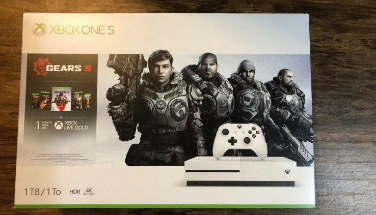 Microsoft Xbox One S Bundle: 1 TB Console with Gears 5 and Wi-fi Controller