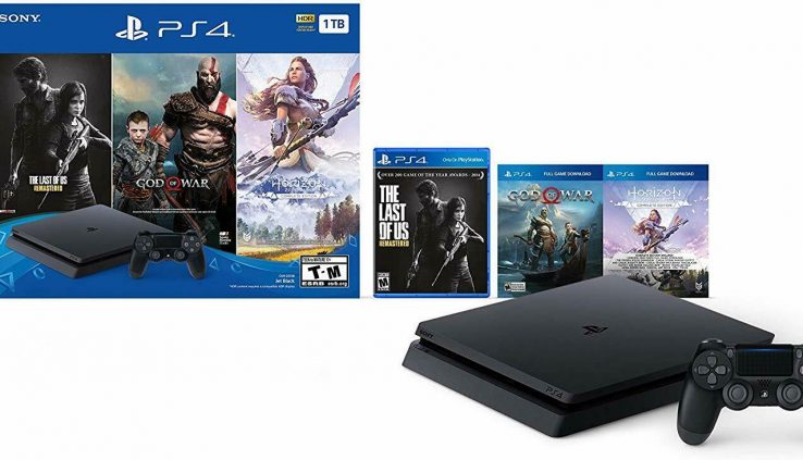 Sony PlayStation 4 Slim 1TB Console Bundle- Stamp Novel