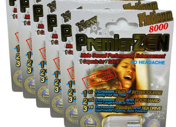 6x PremierZEN Platinum 8000 Sexual Male Enhancement Supplement 100% Legitimate