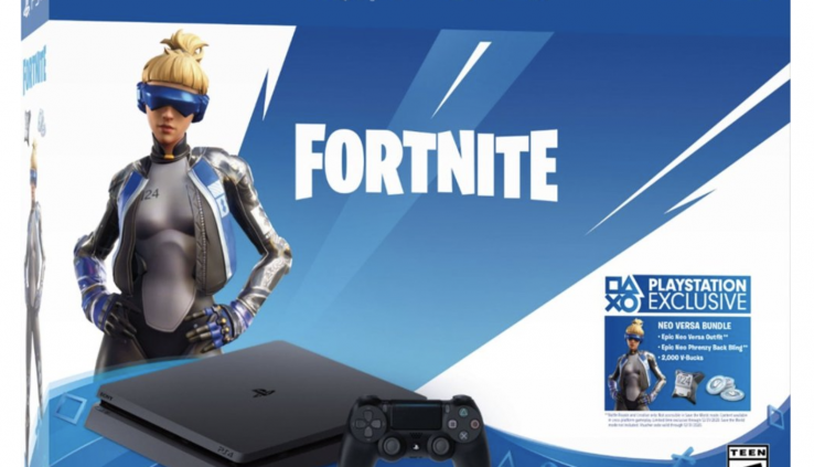 Imprint Recent Sony PlayStation 4 1TB Fortnite Neo Versa Console Bundle – Jet Shaded