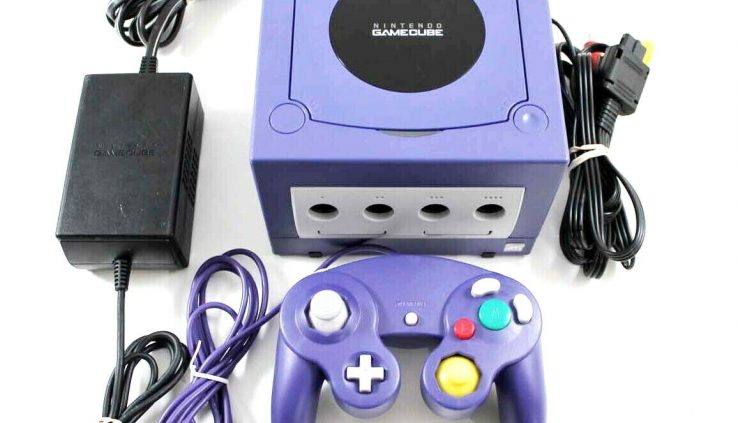 Nintendo GameCube Indigo Purple Console Arrangement CLEAN IN/OUT *VG+