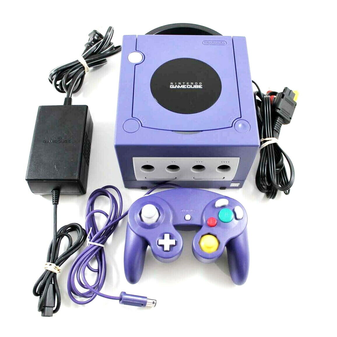 Nintendo GameCube Indigo Purple Console Arrangement CLEAN IN/OUT *VG+ ...