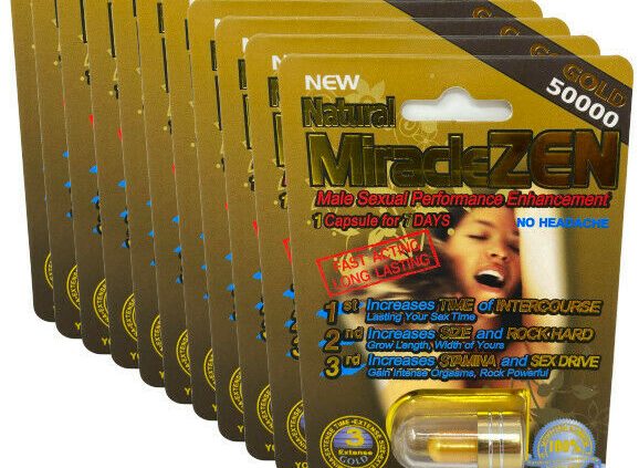 12x MiracleZEN Gold 50000 Sexual Male Enhancement Supplement 100% ORIGINAL