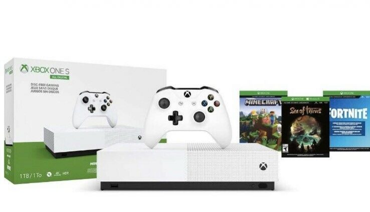 Microsoft Xbox One S All-Digital Version 1TB Video Sport Console – White