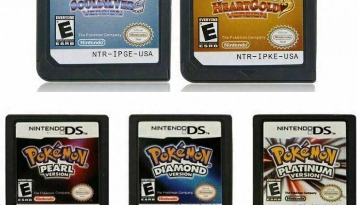 Pokemon Video games Playing cards Platinum Diamond SoulSilver HeartGold For Nintendo 3DS NDSI