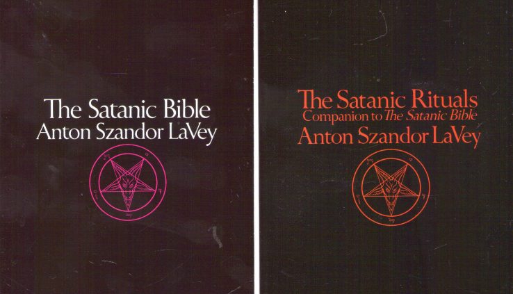 Lot of two Books Satanic Bible and Satanic Rituals (Anton La Vey) Lavey Paperback