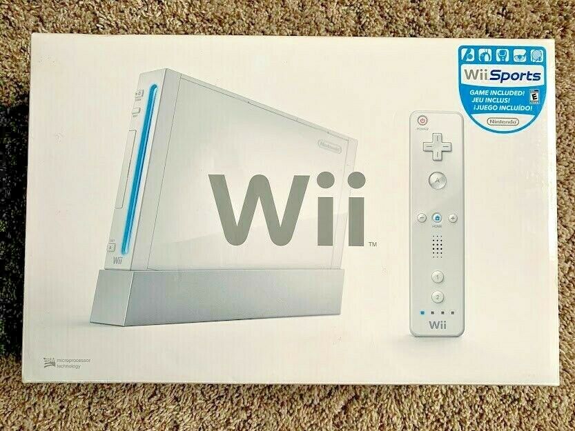 BRAND NEW Nintendo Wii Sports Bundle Normal White Gadget Console ...