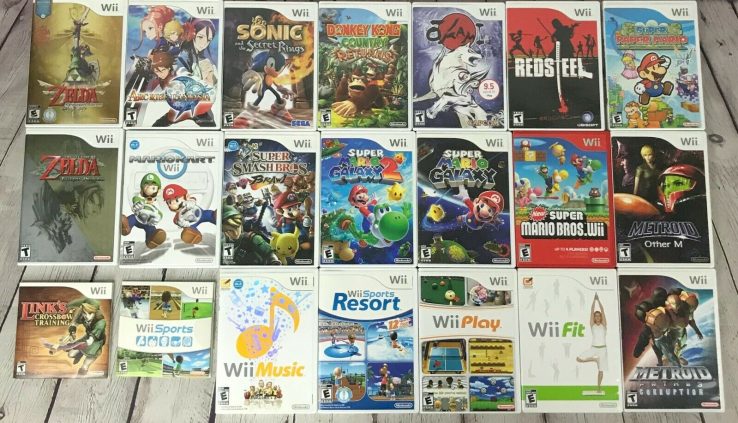 Lot of Wii Video games, You Snatch!