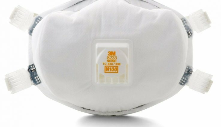 3M 8233 N100 PARTICULATE RESPIRATOR MASK