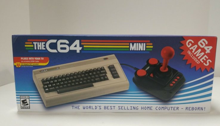 The C64 Mini Retro Console-Entails 64 Built-in Video games & Joystick  USA Version