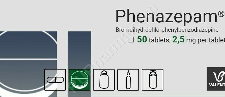 Phenazepam ® sedative | hypnotic | muscle relaxant | anxiolytic 2,5mg – 50 tablets