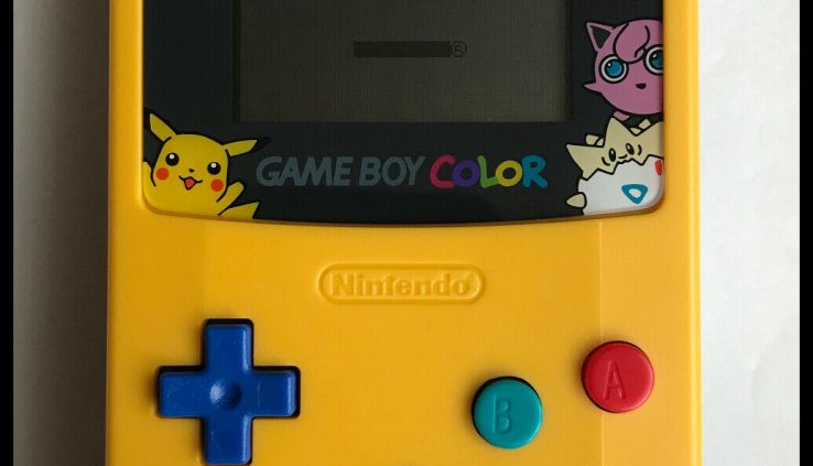 Nintendo Sport Boy Coloration Pokemon Pikachu Version CGB-001 – Blue & Yellow
