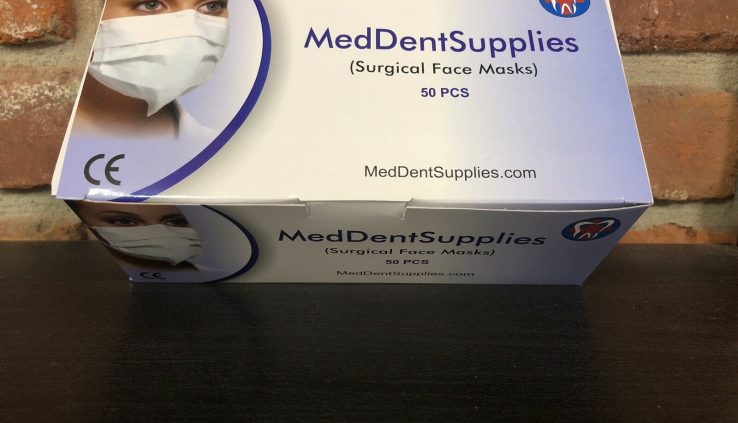 MedDentSupplies Healthcare, Dental/Medical Surgical face veil Blue 50/box