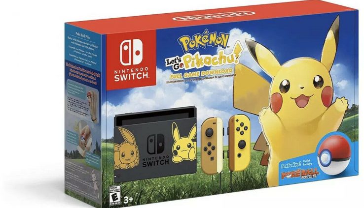 Nintendo Swap Pikachu & Eevee Model with Pokemon: Let’s shuffle Pikachu! Bundle