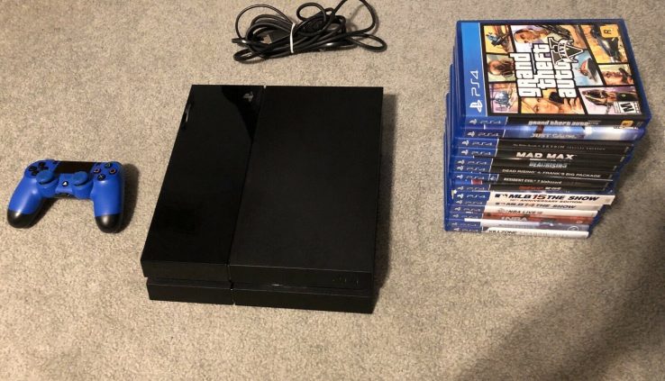 Sony PS4 500 GB Dim with 14 games and controller