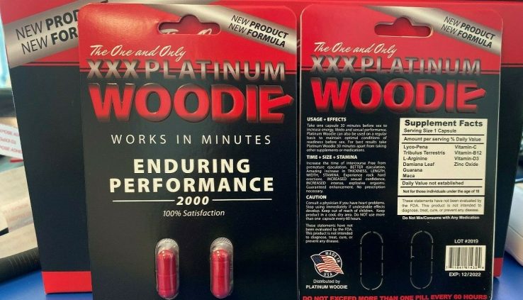 Woodie XXX Platinum Immediate Appearing Male Sexual Efficiency pills