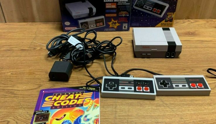 Nintendo Entertainment System Traditional Model w/ Edge Gamepad and Cheat Manual