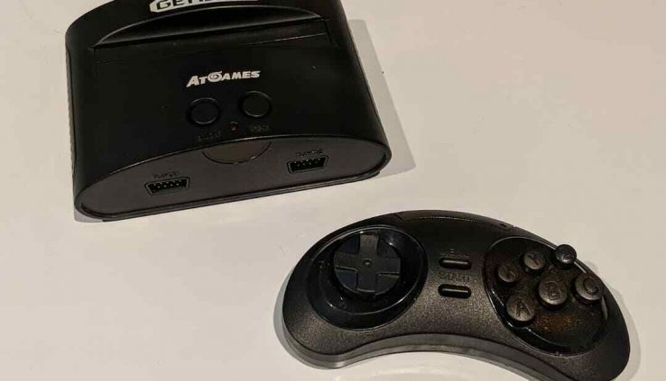 AtGames Sega Genesis Mini Basic Console Gadget ONLY w/Controller No Pwr AV