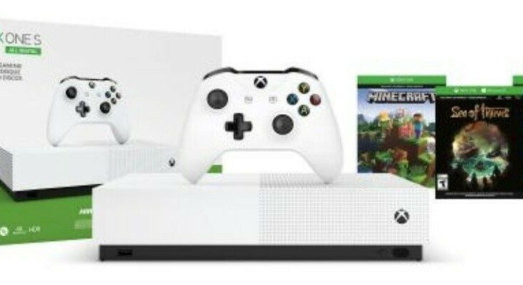 Microsoft – Xbox One S 1TB All-Digital Edition Console (Disc-free Gaming) -White