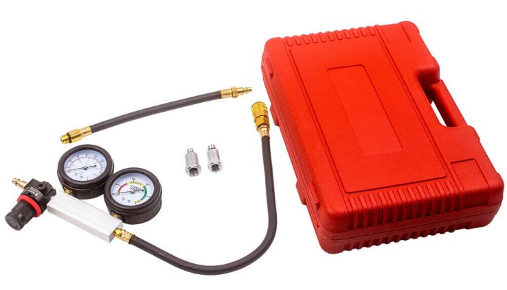 Automobile Engine Cylinder Leak Leakdown Gauge Compression Tester Detector Equipment