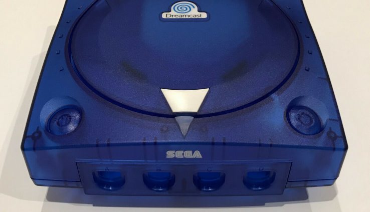 SEGA Dreamcast Console 3rd Get together Translucent Case Shell Clear Crystal Blue