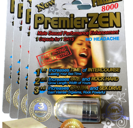 4x PremierZEN Platinum 8000 Sexual Male Enhancement Supplement 100% Legit