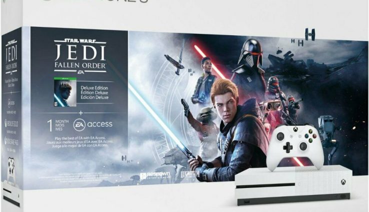 NEW Microsoft Xbox One S 1TB Star Wars Jedi: Fallen Say Console Bundle White