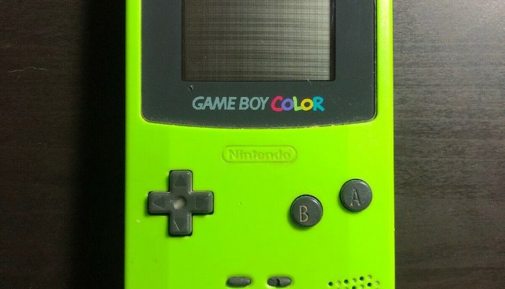 Nintendo Recreation Boy Color Kiwi Lime Green CGB-001 Ds Recreation Machine Total Uncommon Gba