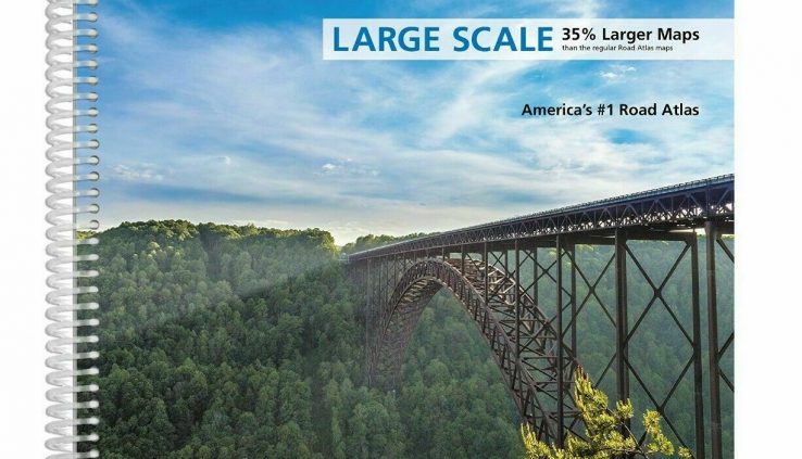 Road Atlas Rand McNally Mountainous Scale Spiral-Fling English 2020 US Chase Diagram