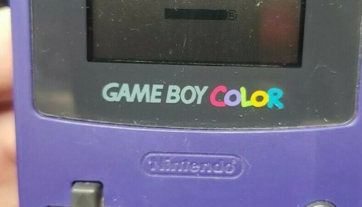 Nintendo GameBoy Colour Grape Purple with Blitz 2001 game